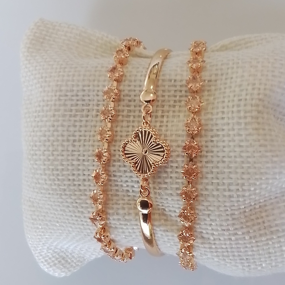 Pretty Bird Rose Gold Bracelet Trio